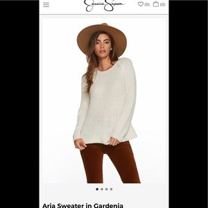 Jessica Simpson off white Sweater medium
